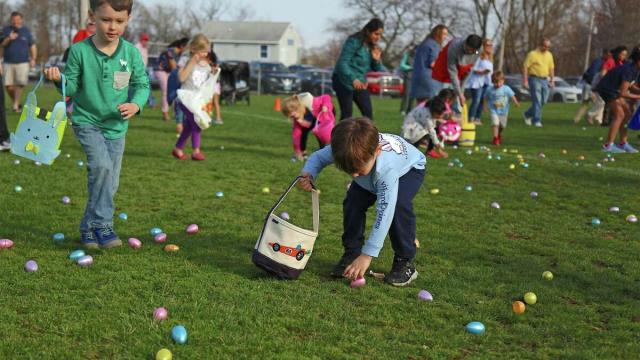 kids at easter