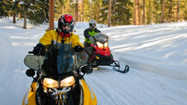 Snowmobiling