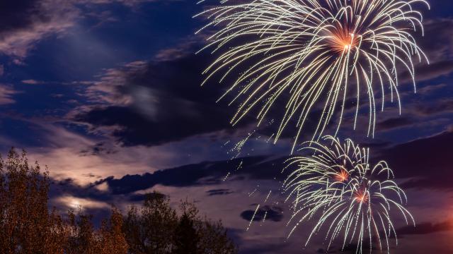 Fireworks in Custer