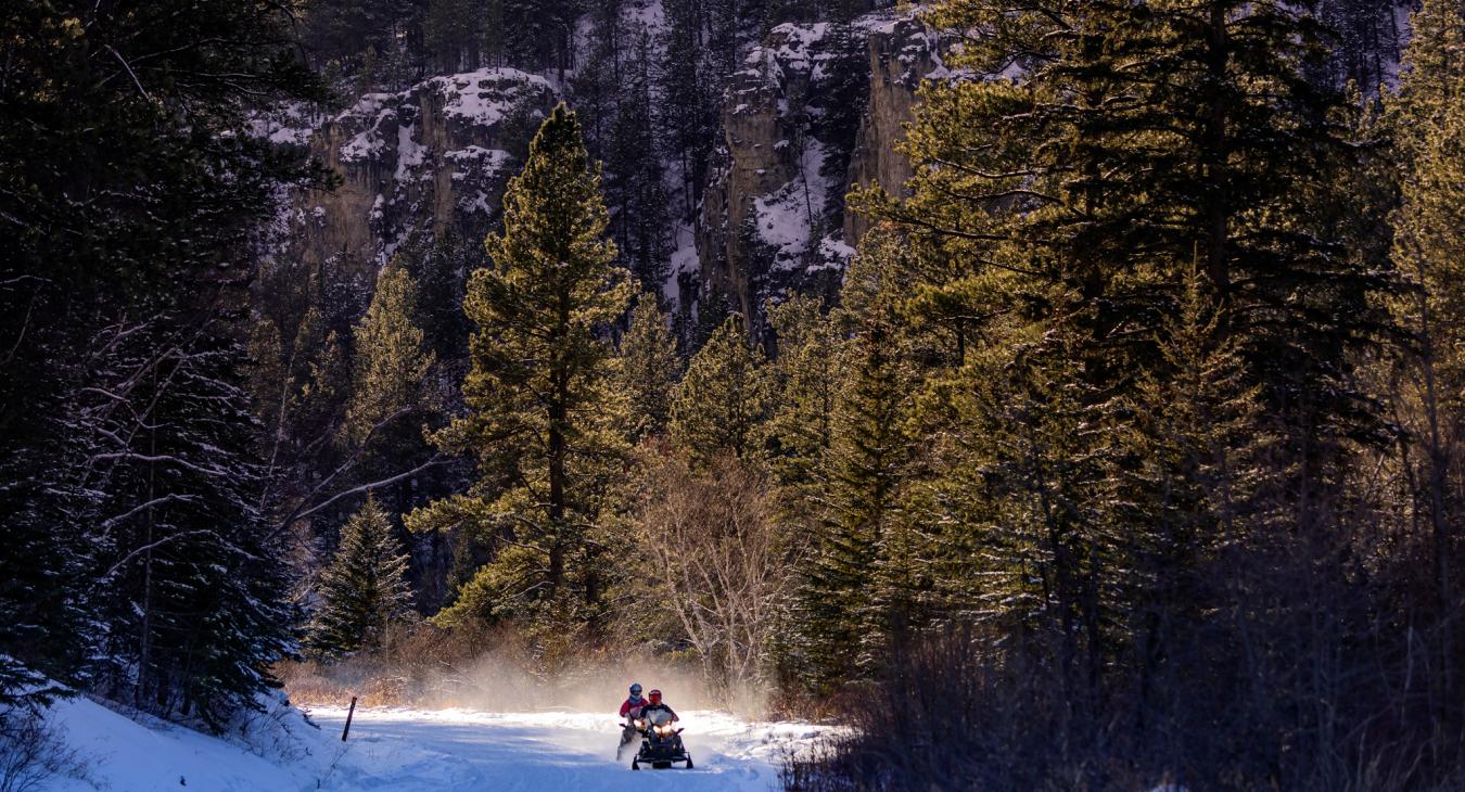 Snowmobiling